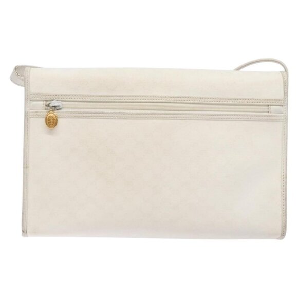 GUCCI Micro GG Supreme Shoulder Bag PVC White Gold - Picture 3 of 15